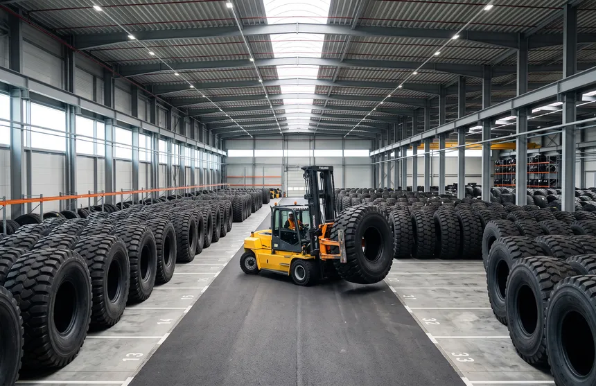 Six rules for storing giant tires before they are fitted